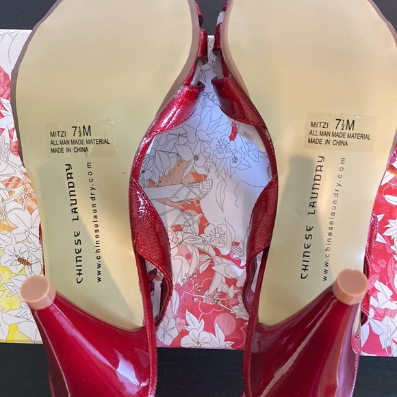 Chinese Laundry Open Toe Sling Back Heels - 7-1/2 - NIB - Picture 9 of 10